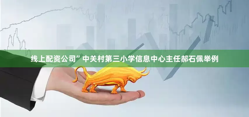 线上配资公司”中关村第三小学信息中心主任郝石佩举例