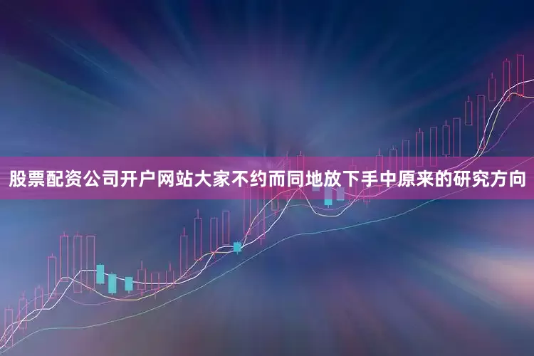 股票配资公司开户网站大家不约而同地放下手中原来的研究方向