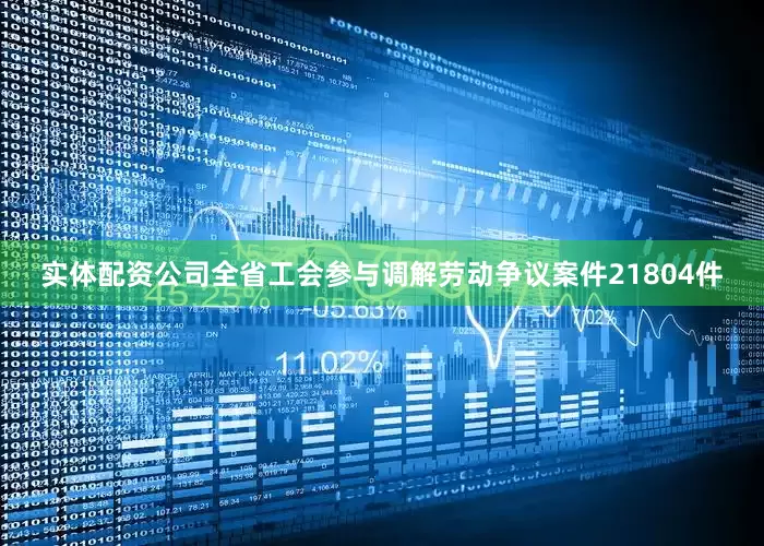 实体配资公司全省工会参与调解劳动争议案件21804件